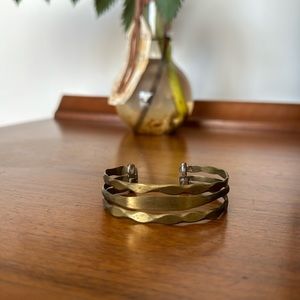 Vintage Brass Cuff Bracelet